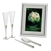 With Love Silver Toasting Flutes, Pair